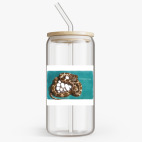 Банка с бамбуковой крышкой