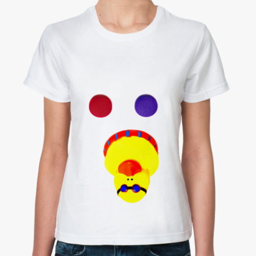 Классическая футболка с принтом Красную или синюю?