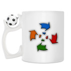 Кружка с футбольным мячиком