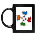 Кружка цветная UV-DTF