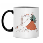 Кружка двухцветная