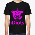 Классическая футболка #iDiots