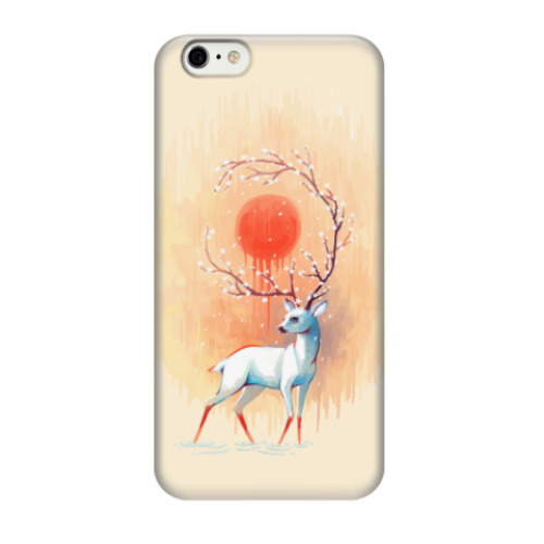 Чехол для iPhone 6/6s Дух весны белый олень
