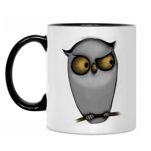Кружка с принтом Сова