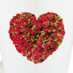 Сердце из роз