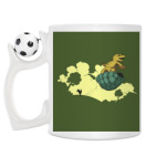 Кружка с футбольным мячиком