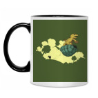 Кружка двухцветная