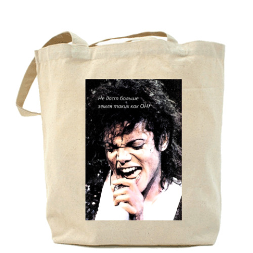 Сумка шоппер с принтом Michael Jackson