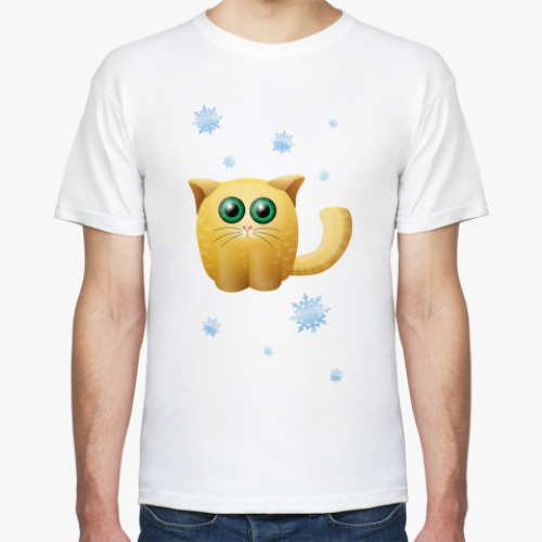 Футболка с принтом  Камышовый гипнокот