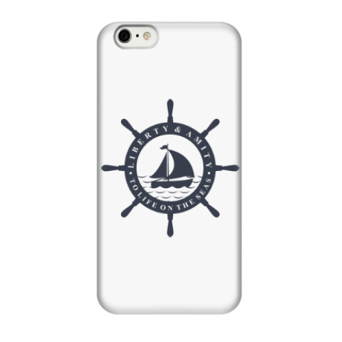 Чехол для iPhone 6/6s Море, штурвал. Liberty and mit