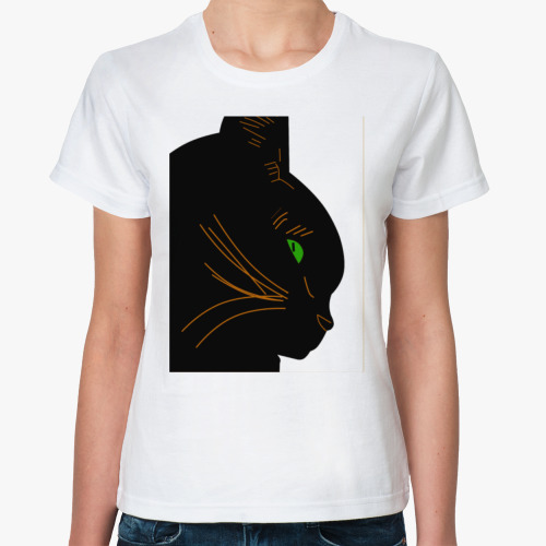 Классическая футболка Черный кот