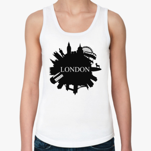 Женская майка с принтом LONDON