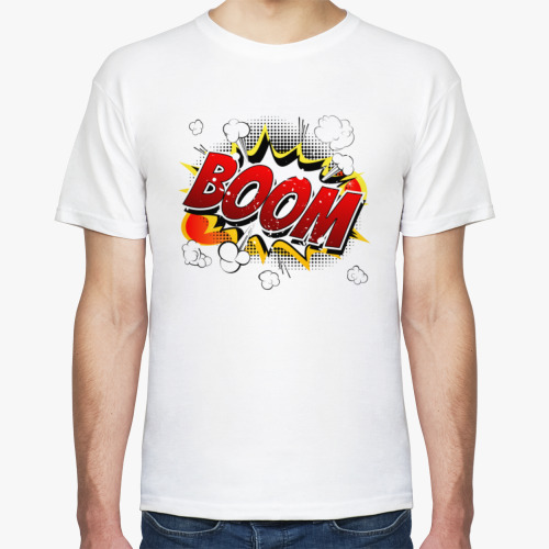 Футболка с принтом Бум - Boom