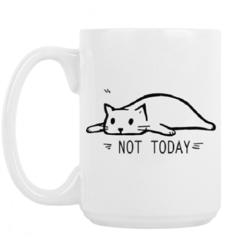 Кружка NOT TODAY / НЕ СЕГОДНЯ / КОТ