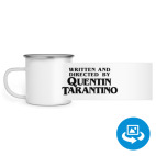 Кружка металлическая белая (круговая запечатка)