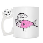 Кружка с футбольным мячиком