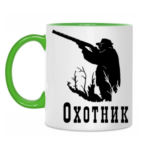 Кружка с принтом Охотник