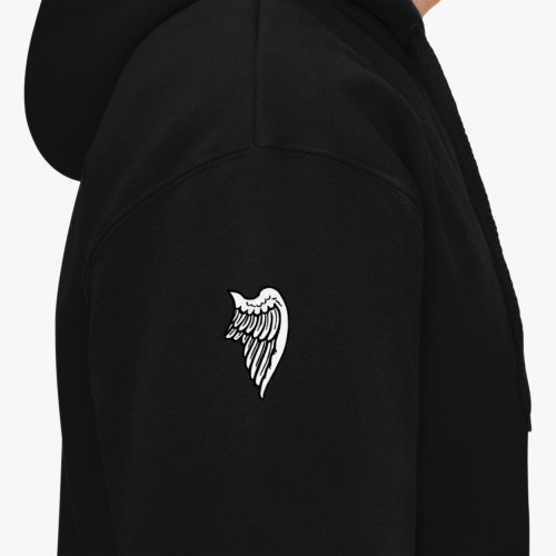 Толстовка худи с принтом Никогда не переставайте быть хорошим человеком