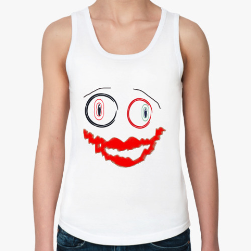 Женская майка с принтом рожа