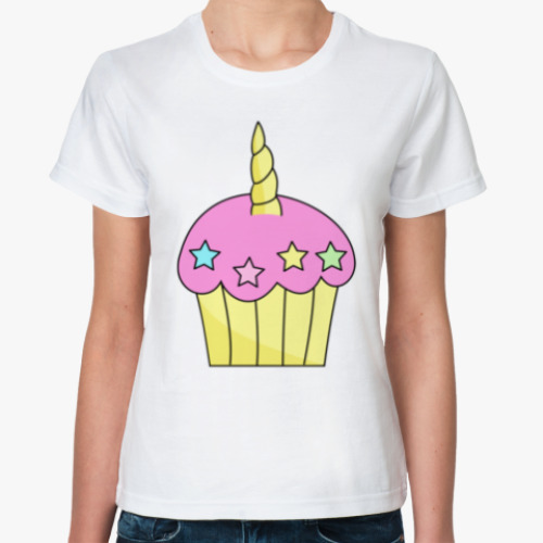Классическая футболка Cake Unicorn
