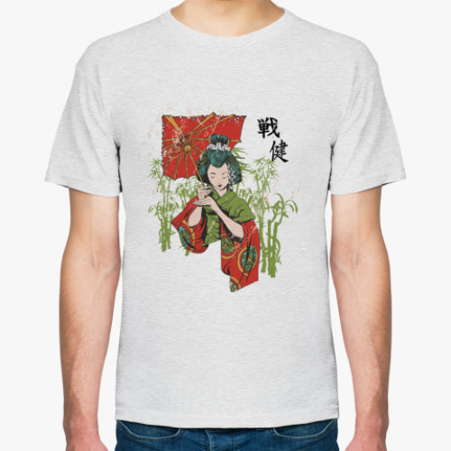 Футболка с принтом Гейша