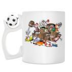 Кружка с футбольным мячиком