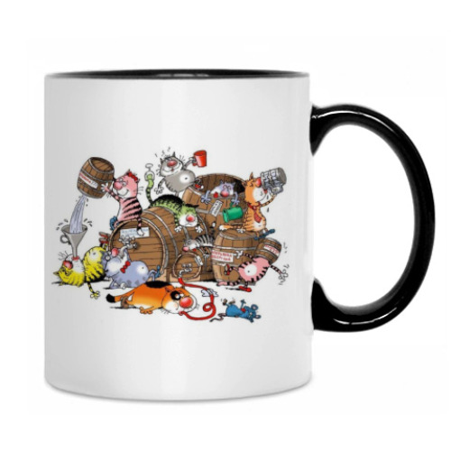 Кружка с принтом Коты