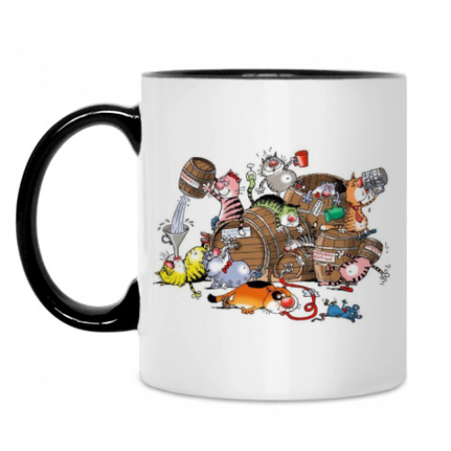 Кружка с принтом Коты