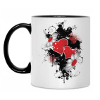 Кружка двухцветная