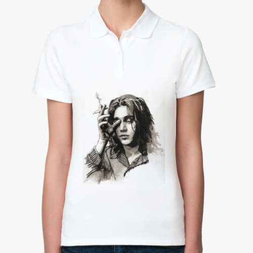 Женская рубашка поло Джонни Депп (рисунок)