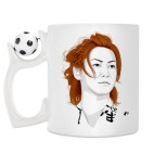 Кружка с футбольным мячиком