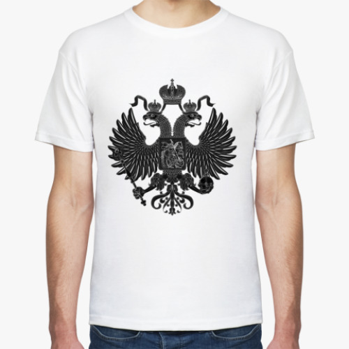 Футболка с принтом  герб России