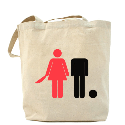 Сумка шоппер с принтом Psyсho