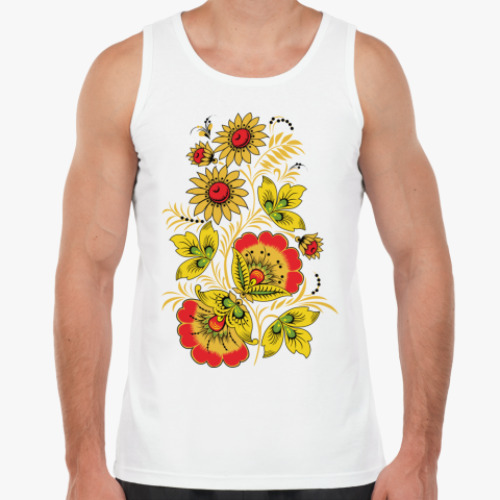 Майка с принтом Узор Хохлома