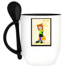 Кружка с ложкой