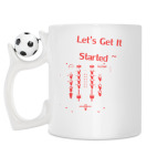 Кружка с футбольным мячиком