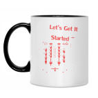 Кружка двухцветная