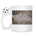 Кружка с футбольным мячиком