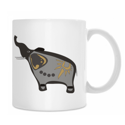 Кружка с принтом 'Слон'