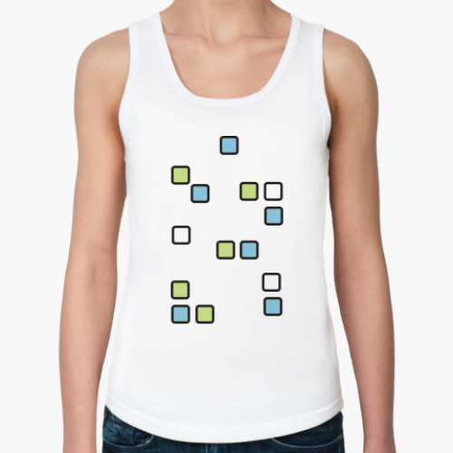 Женская майка с принтом  'Тетрис'