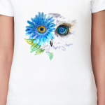 Сова с цветком