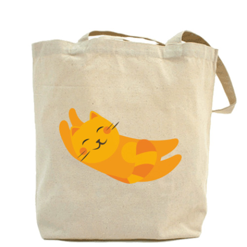 Сумка шоппер с принтом ORANGE CATS