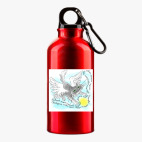 Металлическая бутылка 400 мл UV-DTF