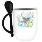 Кружка с ложкой