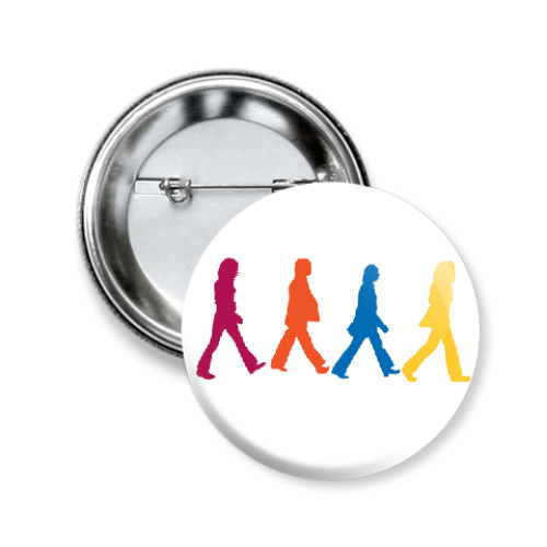 Значок 50мм с принтом  Abbey Road