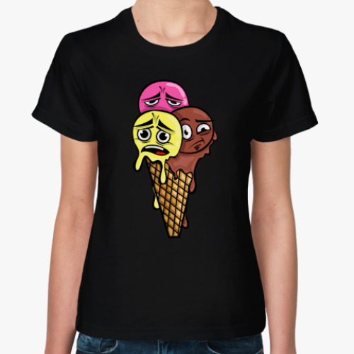 Женская футболка Ice cream