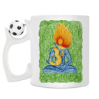 Кружка с футбольным мячиком