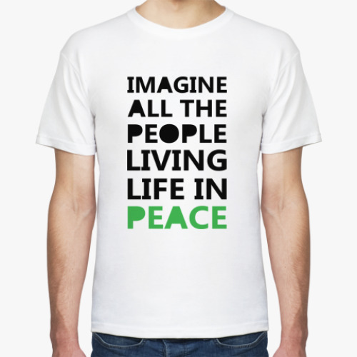 Футболка с принтом Imagine All the People