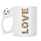 Кружка с футбольным мячиком