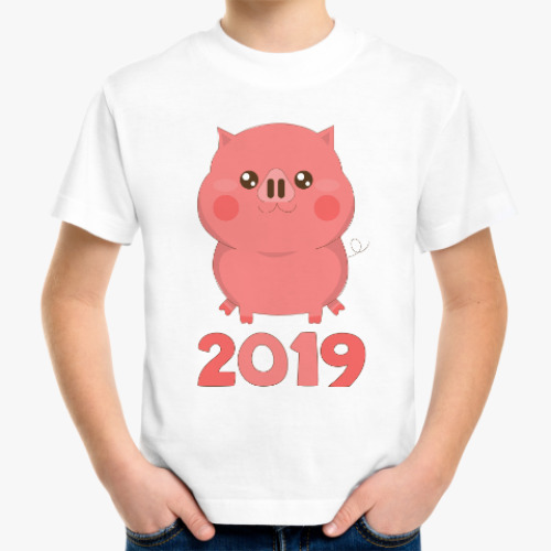Детская футболка Год 2019 Свиньи